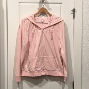 Vintage Old Navy Pink Zip-Up Hoodie Jacket with Hood